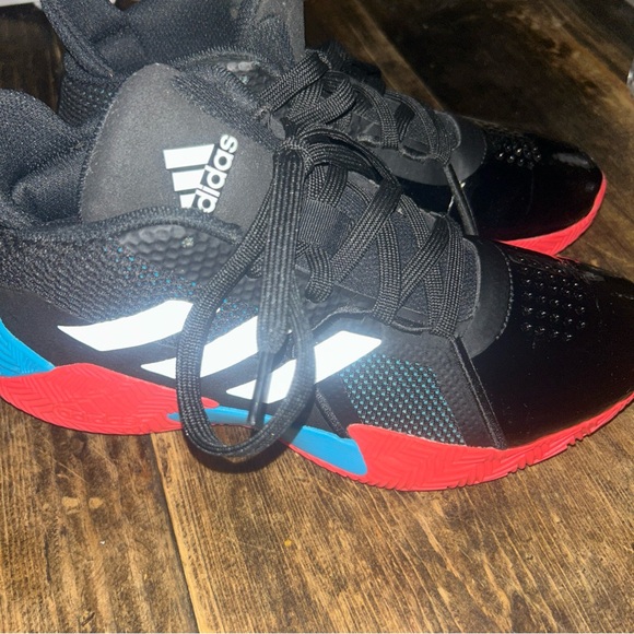 adidas Other - Adidas Basketball shoes‎ [unisex] Court Vision 2 J Size 7 Black White Blue